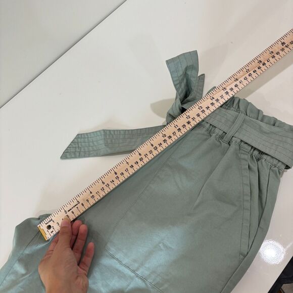 Steve Madden Paperbag Pants Size M Olive Green NWT Gorpcore Trousers High Rise - Picture 12 of 15